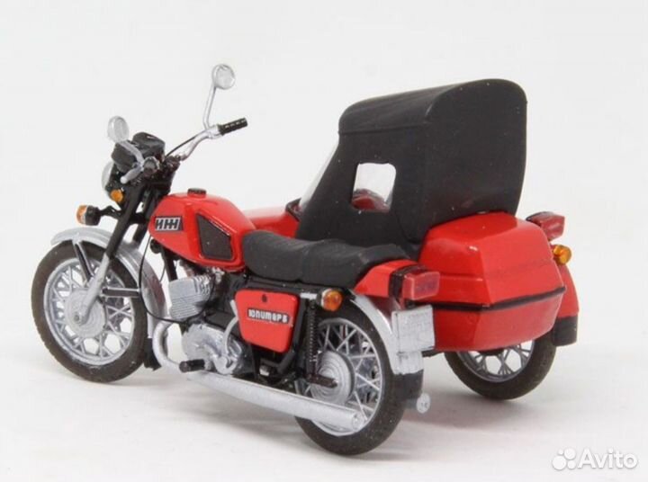 Иж юпитер-5 с коляской - красный 1/43