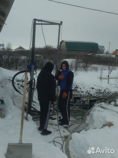 Бурение скважин зимой И летом мгбу
