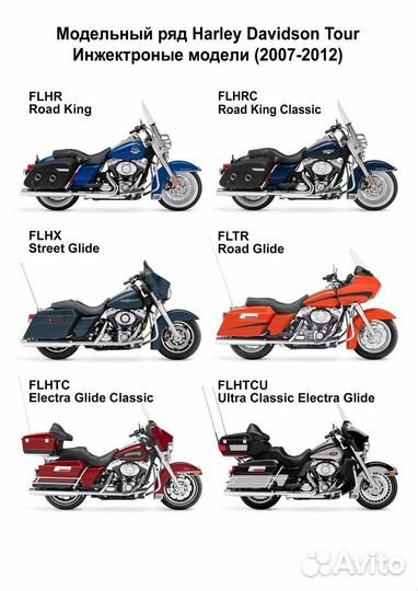 Мануал Harley Davidson Touring тс96 (2007-2012)рус