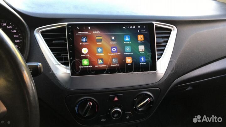 Магнитола для Hyundai Solaris с установкой