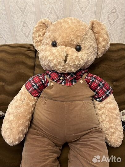 Плюшевый мишка, высота 1,25 м