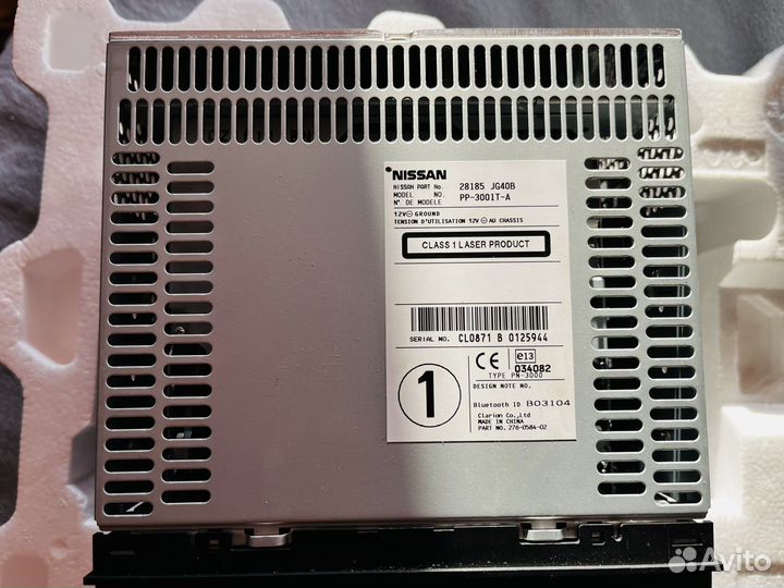 Магнитола Nissan tiida
