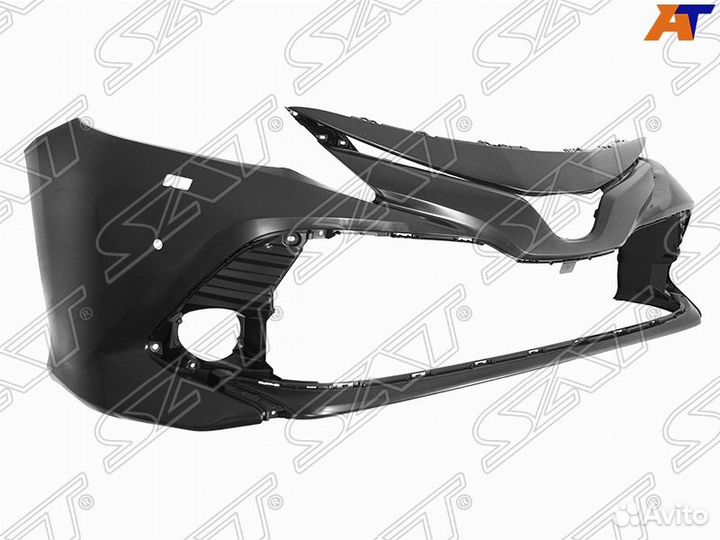 Бампер передний toyota camry 18-21 под омыватель