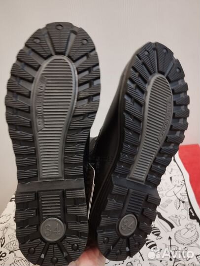 Полусапожки зима р-р 34,35,37 нат. мех Лель