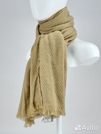 Шарф (платок) женский Бежевый Полиэстер Новое с биркой