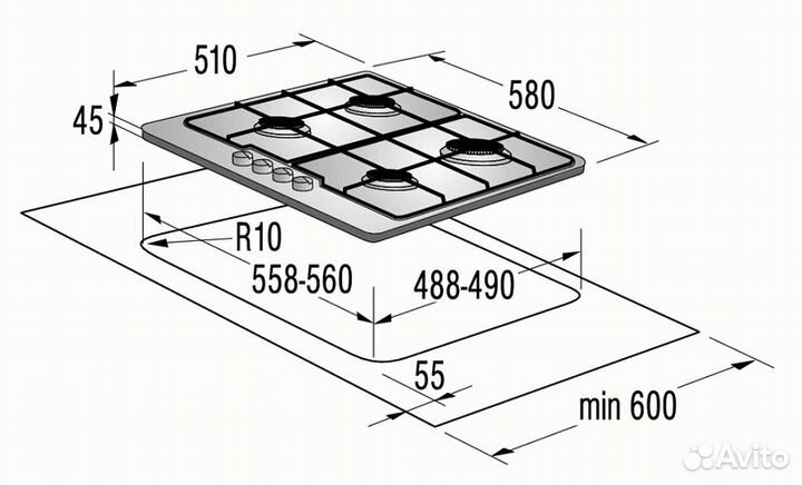 Поверхность gorenje g 6 syw