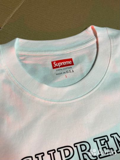 Футболка supreme Белая хлопковая L