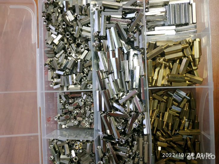 Стойка для печатных плат, круглая, латунь,М3, 30мм