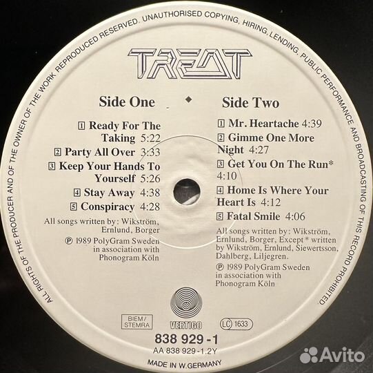 Treat – Organized Crime (Германия 1989г.)