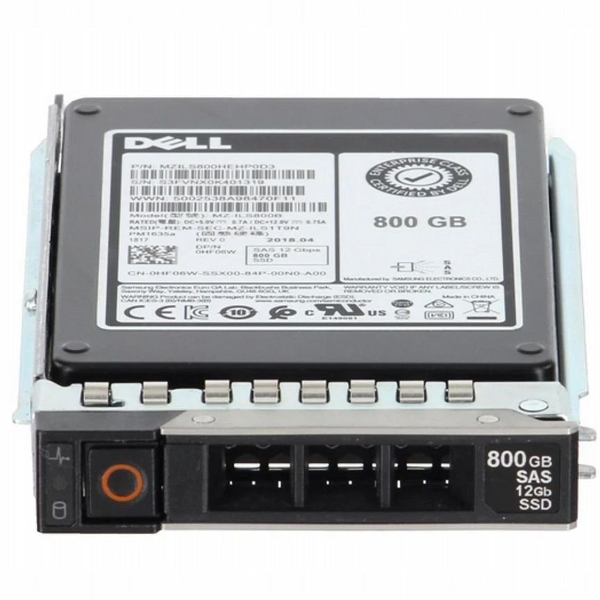 [HF06W] Жесткий Диск Dell 800gb Sas 2,5" Ssd Hf06w