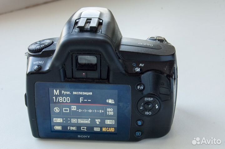 Sony Alpha dslr-A290 без объектива