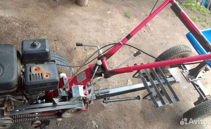 Пролам мотоблок с адаптером и роторной косилкой