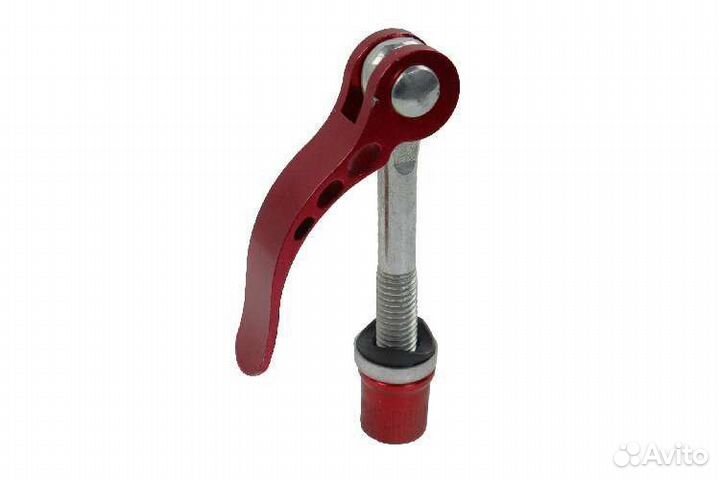 Зажим сидения металлический М8х65мм(красный)
