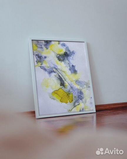 Интерьерная картина спиртовыми чернилами