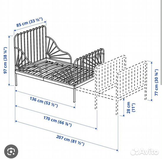 Раздвижная кровать IKEA
