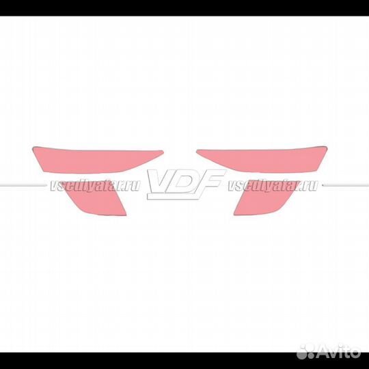 Плёнка для оклейки фар автомобиля audi Q5 E-tron