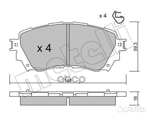 Колодки тормозные дисковые передние Mazda 6 12