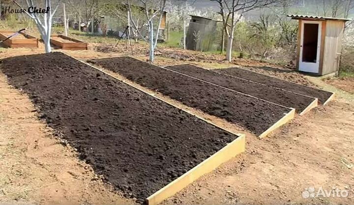 Рассыпчатый чернозём, опгс, песок, щебень