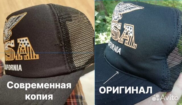 Оригинал из 90х бейсболка кепка USA California