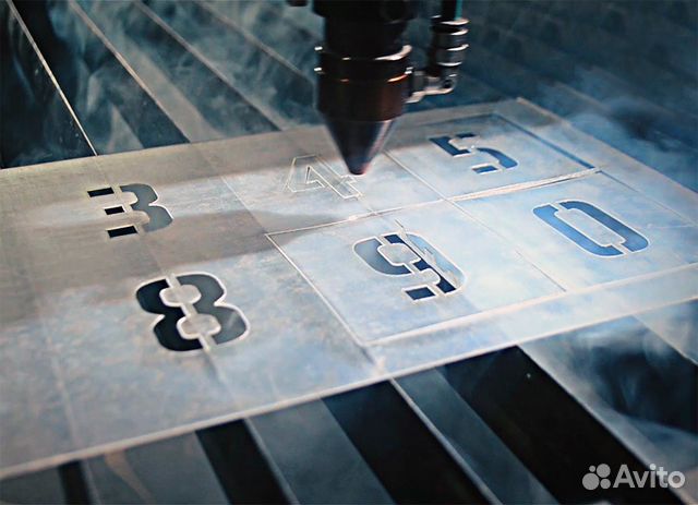 Изготовление трафарета на заказ. Набор букв и цифр