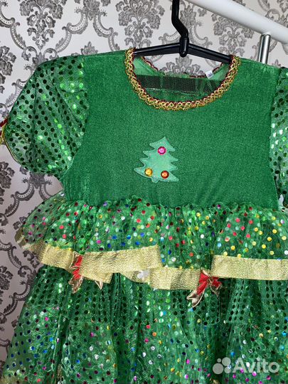 Новогодний костюм для девочки р.140