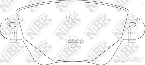 Колодки тормозные дисковые зад PN0194 NiBK