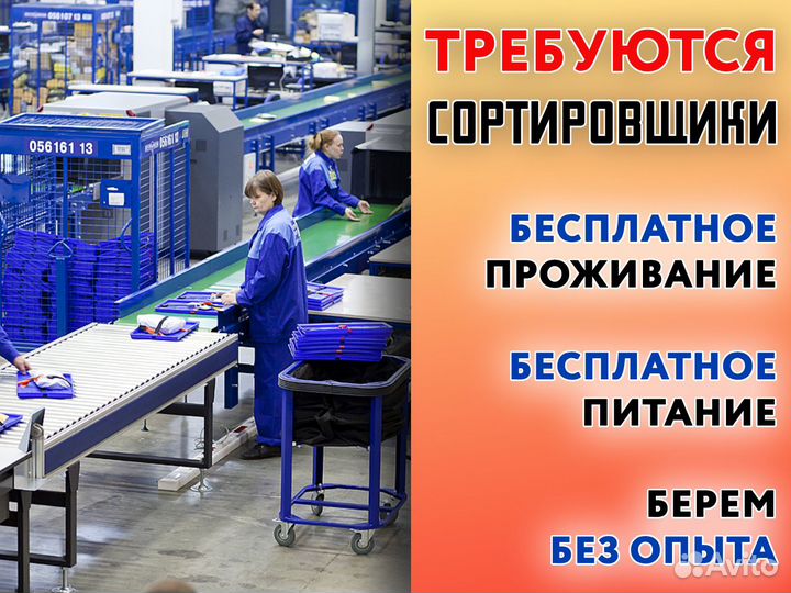 Работа сортировщик присоединяйся к команде