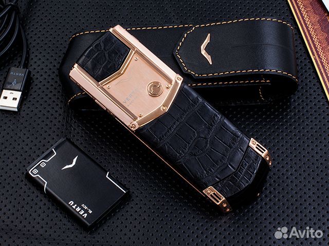 Vertu Signature S Design Red Gold Brown Leather, 4 ГБ