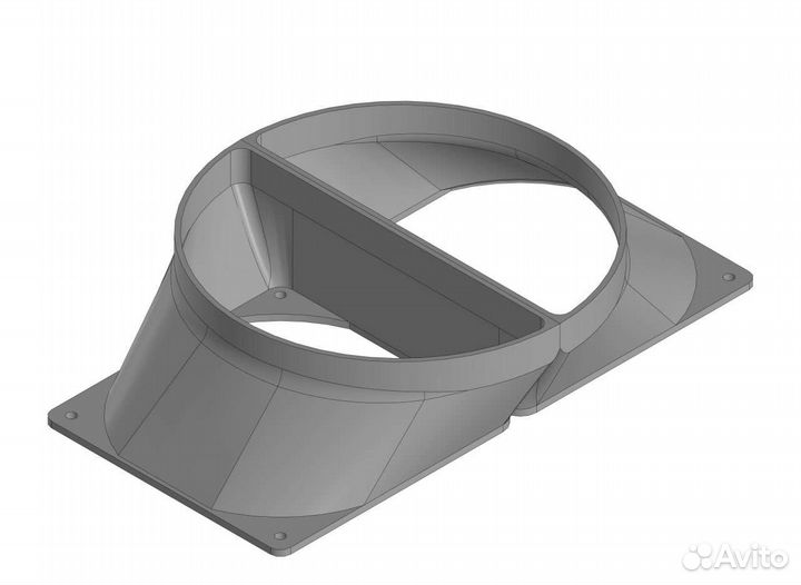 Asic переходник 160/2х120 мм для майнеров