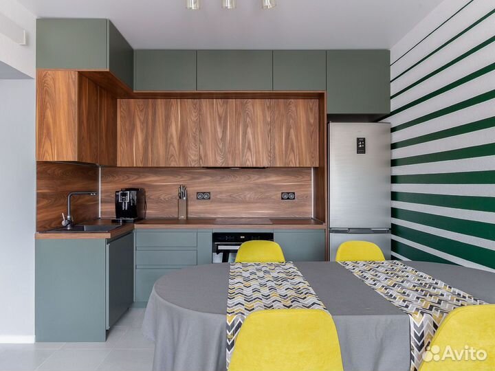 Кухня с антресолями под проект угловая