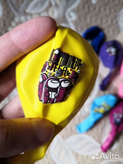 Among us флажки колпачки шарики