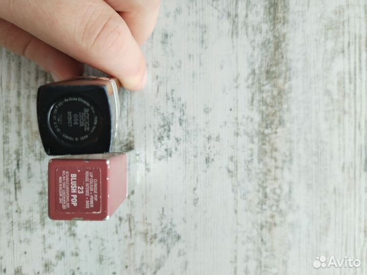 Помада Dior Sydney 644 и clinique 23Blush pop