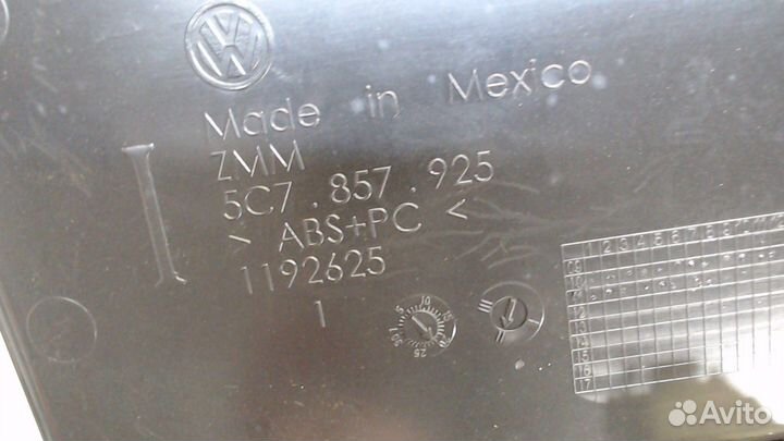 Пластик центральной консоли Volkswagen Jetta 6, 20