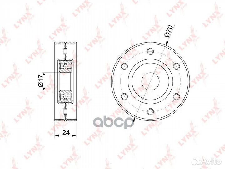 Ролик натяжной навесного оборудования PB5213 LY
