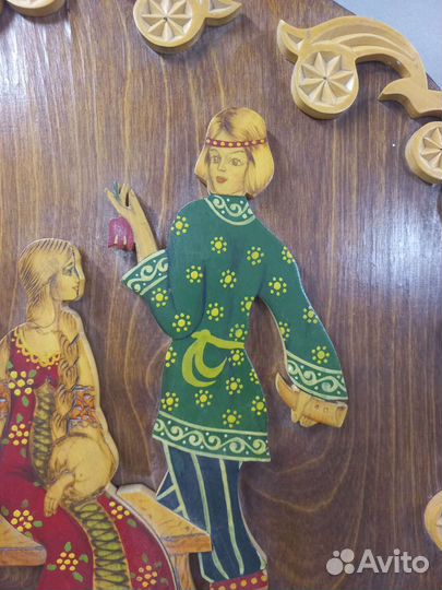 Резное панно из дерева СССР