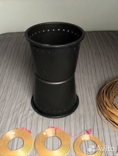 Видео плетения кашпо Цилиндр с набором