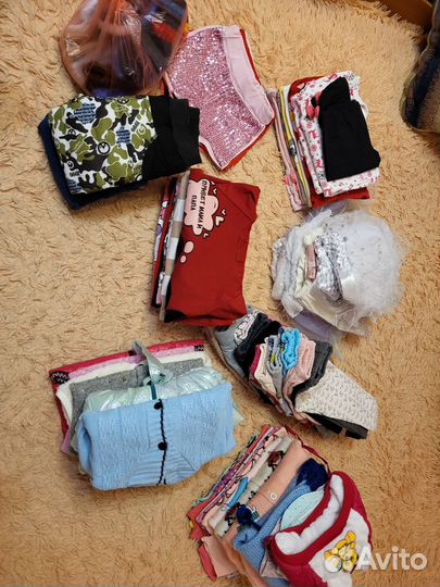 Детские вещи пакетом для девочек 80 86