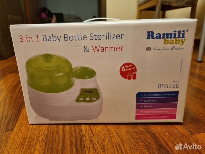 Стерилизатор-подогреватель Ramili baby универсальн