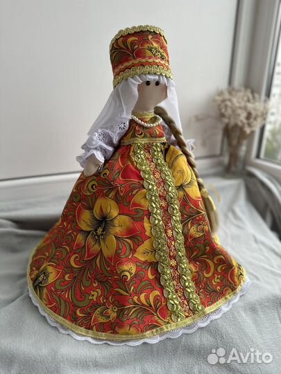 Кукла баба на чайник