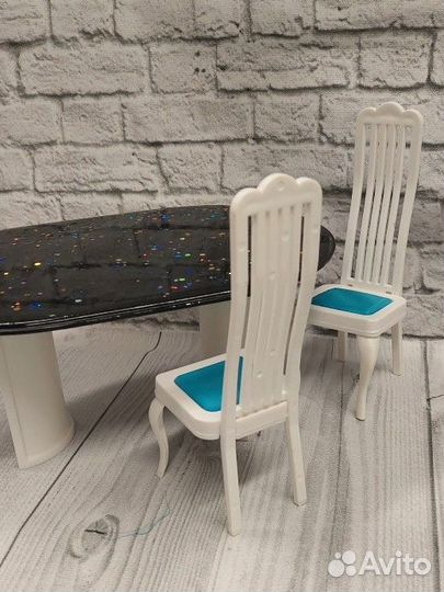 Мебель для кукол барби столовая Огонек