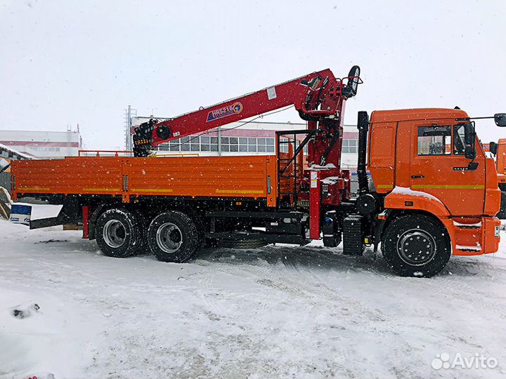 Бортовой грузовик КАМАЗ 65115 с КМУ Horyong, 2025