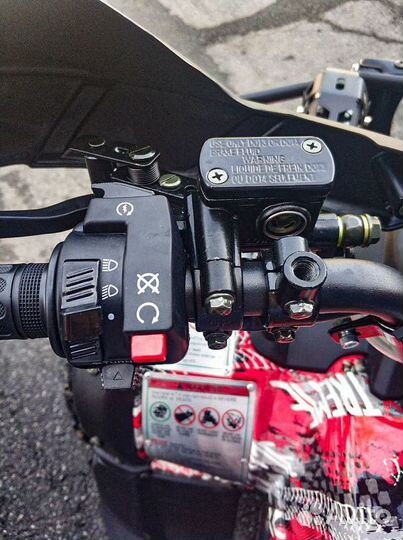 Квадроцикл grizzly 200 В красном цвете