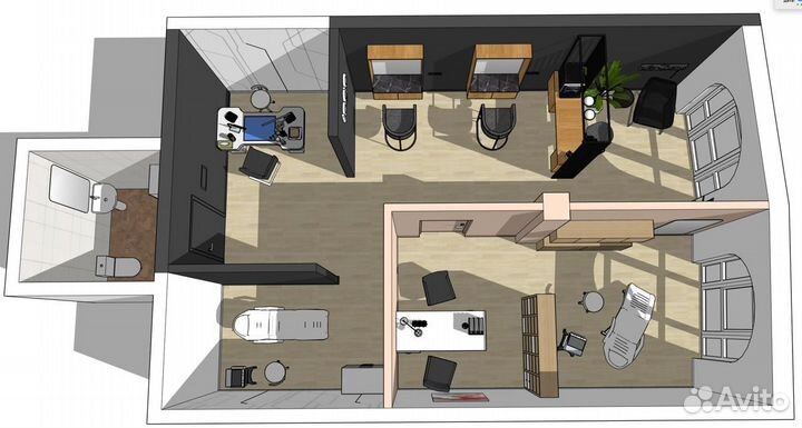 Аренда места бровист / визажист