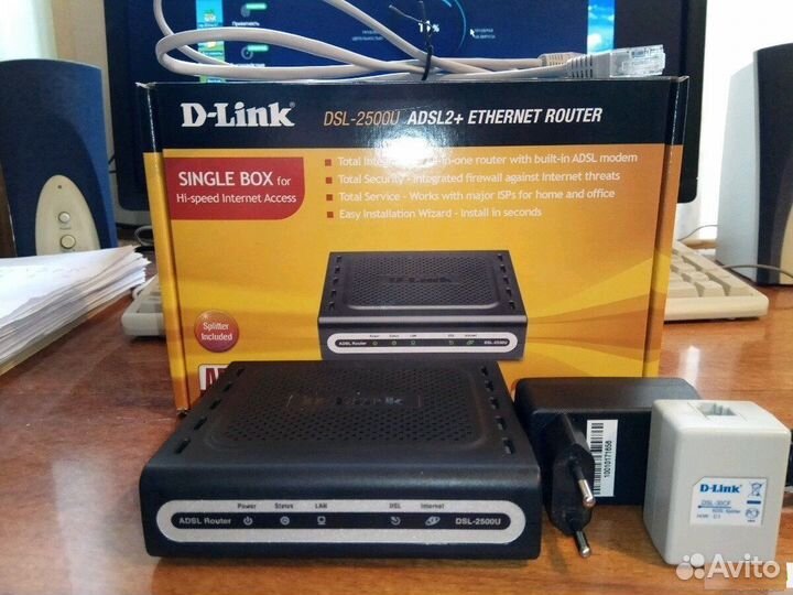 Модем d-link dsl-2500u adsl2+ethernet router