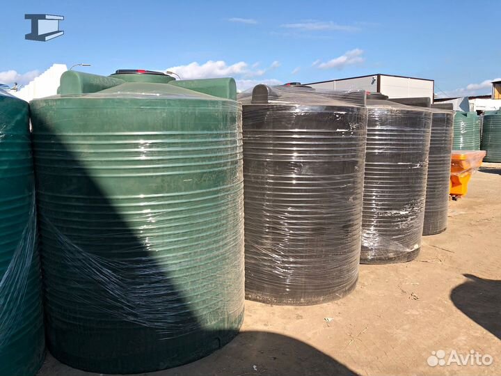 Емкость для воды, пластиковый бак 3000 литров поли
