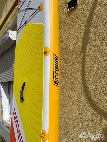 Sup борд с каячным веслом и сиденьем новый