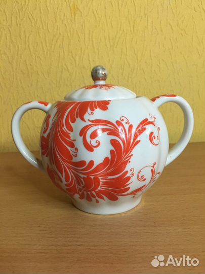Сахарница фарфор СССР лфз