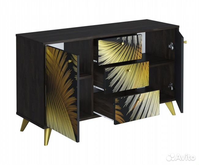 Фьюжн Комод км-003 Камень угольный golden forest