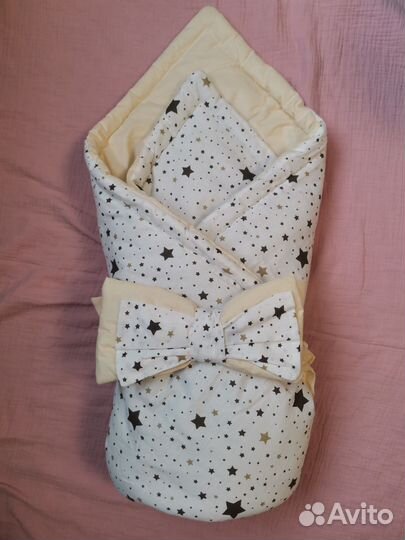 Конверт-одеяло на выписку новорожденных