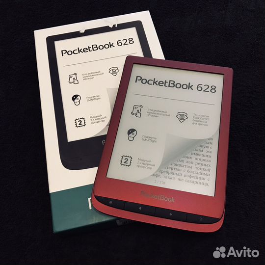 Электронная книга Pocketbook 628 Ruby Red
